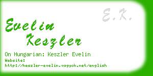 evelin keszler business card